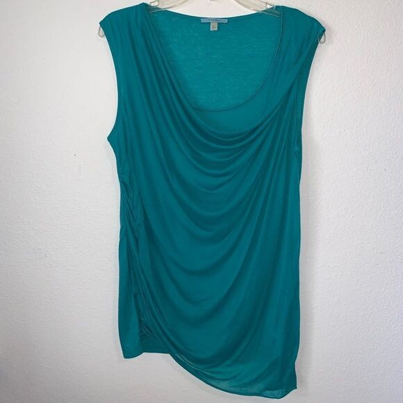 Anthropologie Tops - Leifnotes Anthropologie Asymmetrical Tank Top Teal